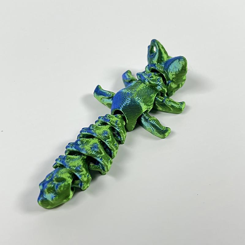 Chaveiro Raposa 3D Compacto Móvel Impresso em 3D Colorido Articulado Brinquedo Figura de Ação Colecionável Ornamento de Mesa Presentes