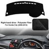 Car Dashboard Cover Pad For 2008-2014 Honda City Sunshade Protector Anti-UV Dash Mats Non-slip Pads Interior Accessories