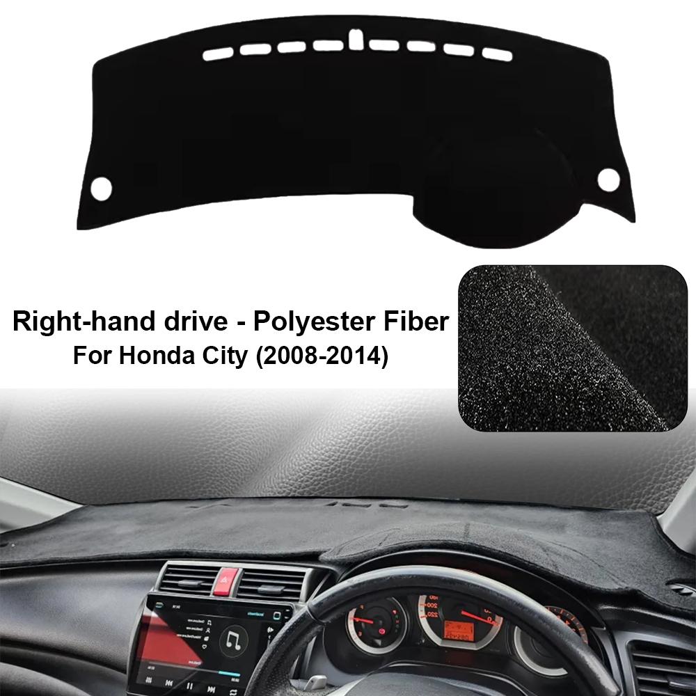 Car Dashboard Cover Pad For 2008-2014 Honda City Sunshade Protector Anti-UV Dash Mats Non-slip Pads Interior Accessories