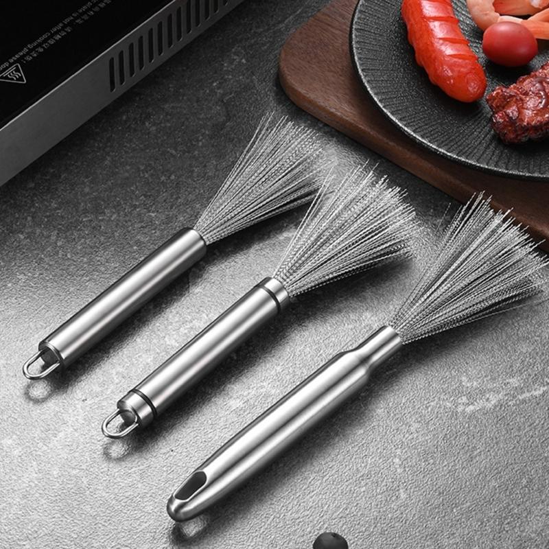Heavy Duty 304 Stainless Steel Cleaning Brush For Thorough Cleaning Of Kitchen Utensils