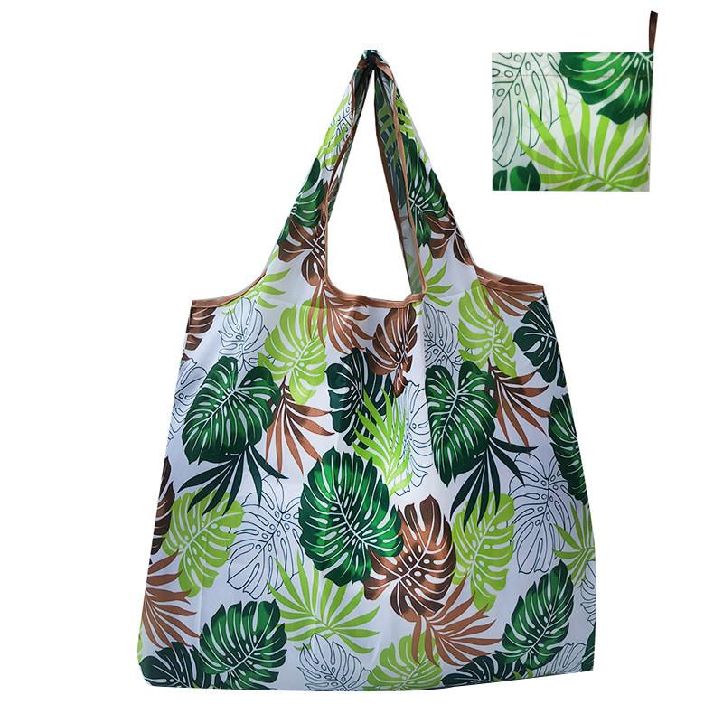 Nylon faltbare recycelbare Einkaufstasche umweltfreundliche wiederverwendbare Einkaufstasche für Damen, Tasche für Obst Gemüse Lebensmittel, mit Blumenmuster