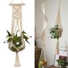1PCS Hand Geflochtene Pflanzen Halter Blumentopf Aufhänger Hängenden Seil für Wand Countyard Garten Dekoration LXY