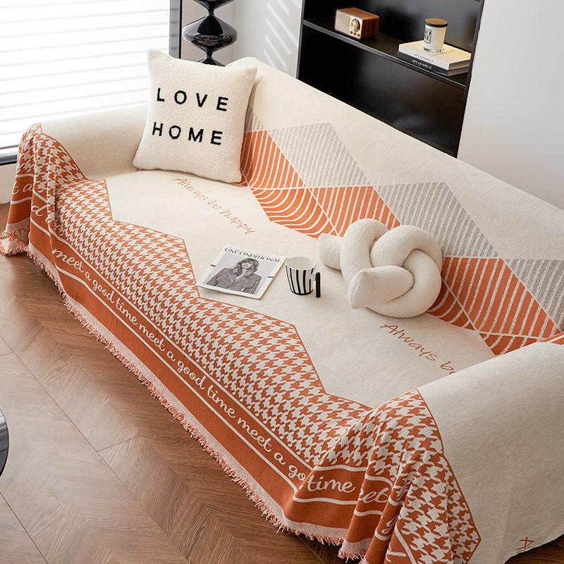 High-Grade Light Luxury Qingchuan Chenille Sofa Towel Thickened Non-Slip Sofa Cover All-Inclusive Universal Cover Anti-Scratching Cover Cloth