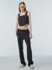 INSTANTFUNK Tweed Semi-Bootcut Pants - Black