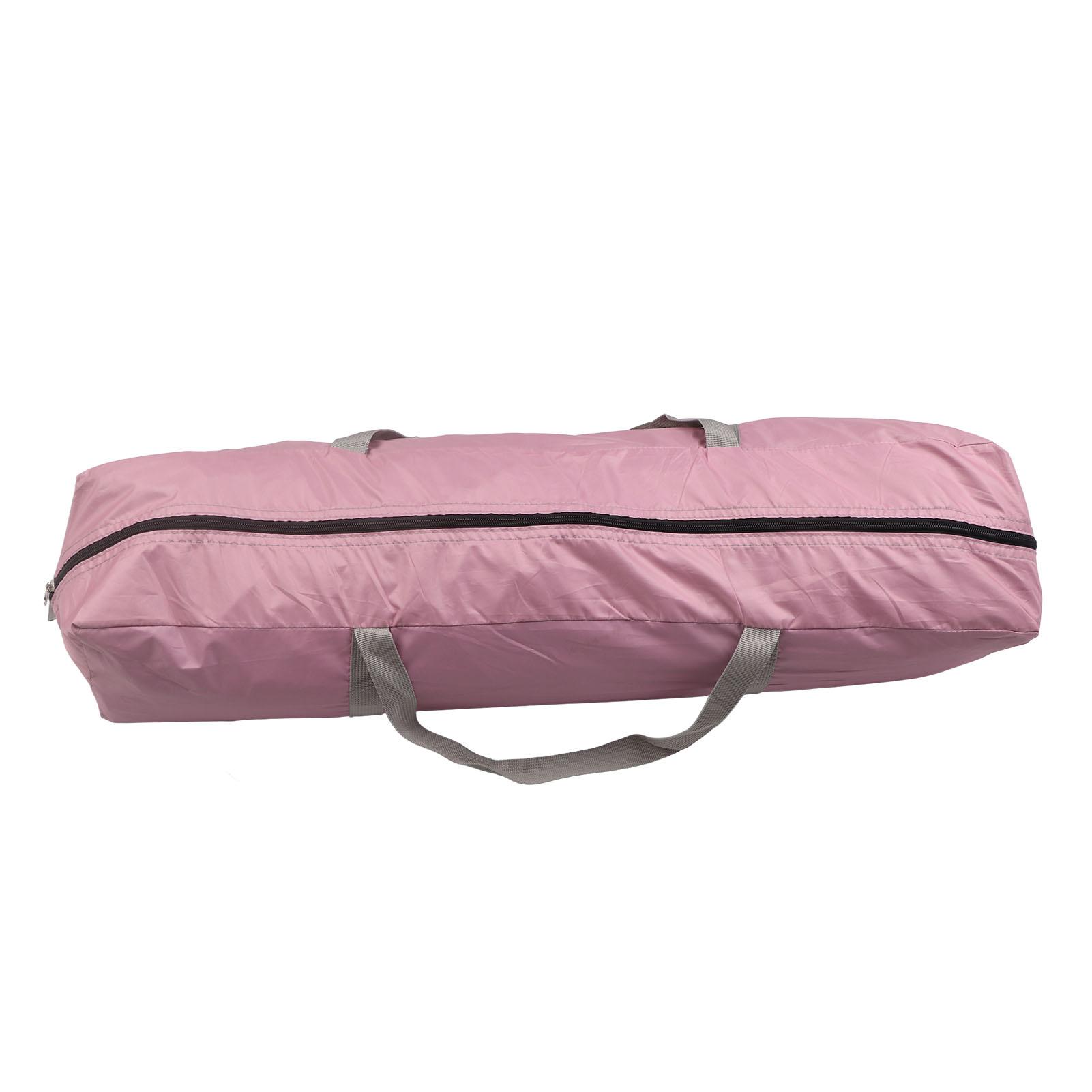 

Camping Tent Oxford Cloth Automatic Pop Up Waterproof Double Layer Family Tent for Hiking Traveling Backpacking Pink розовый