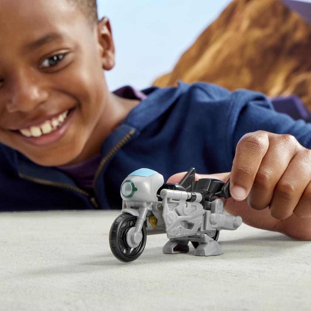 Transformers EarthSpark Smash Changer Terrance Slash Action Figure Robot Toy for Boys and Girls Ages 1-Step 4-Inch 6+