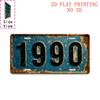 D Flat D Flat Printing Decorative Sign Pc Retro Aluminum Sign (cm X Cm) for Man Cave Bar Garage Cafe
