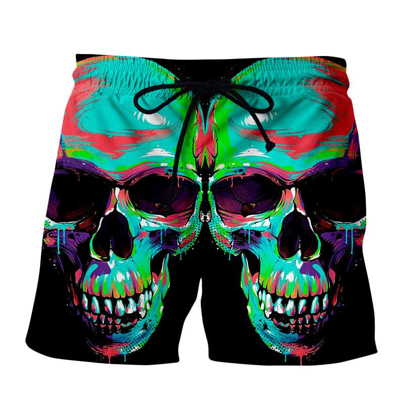 2025 Summer New 3D Digital Printed Beach Shorts Hawaii Daily Leisure Sports Men's Beach Shorts