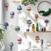 Hand-Painted Vibrant Jellyfish Wall Sticker Sea Life Ocean Theme Self-Adhesive Removable Decor for Bedroom Living Room Wall Art