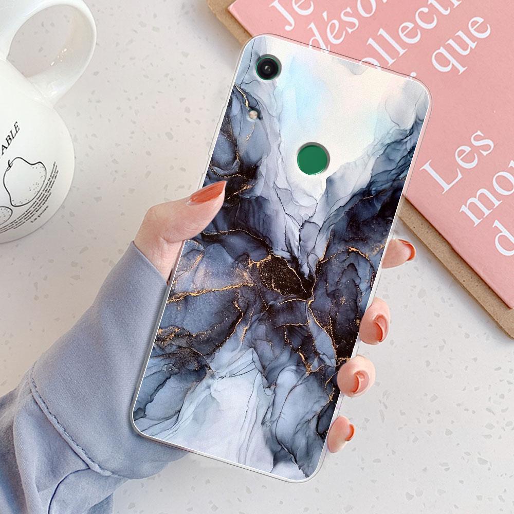 For Honor 8A Case Cover Honor 8A Pro Chic Girl Marble Silicone Clear Phone Cases for Honor 8A JAT-LX1 8 A Honor 8A Prime Bumper