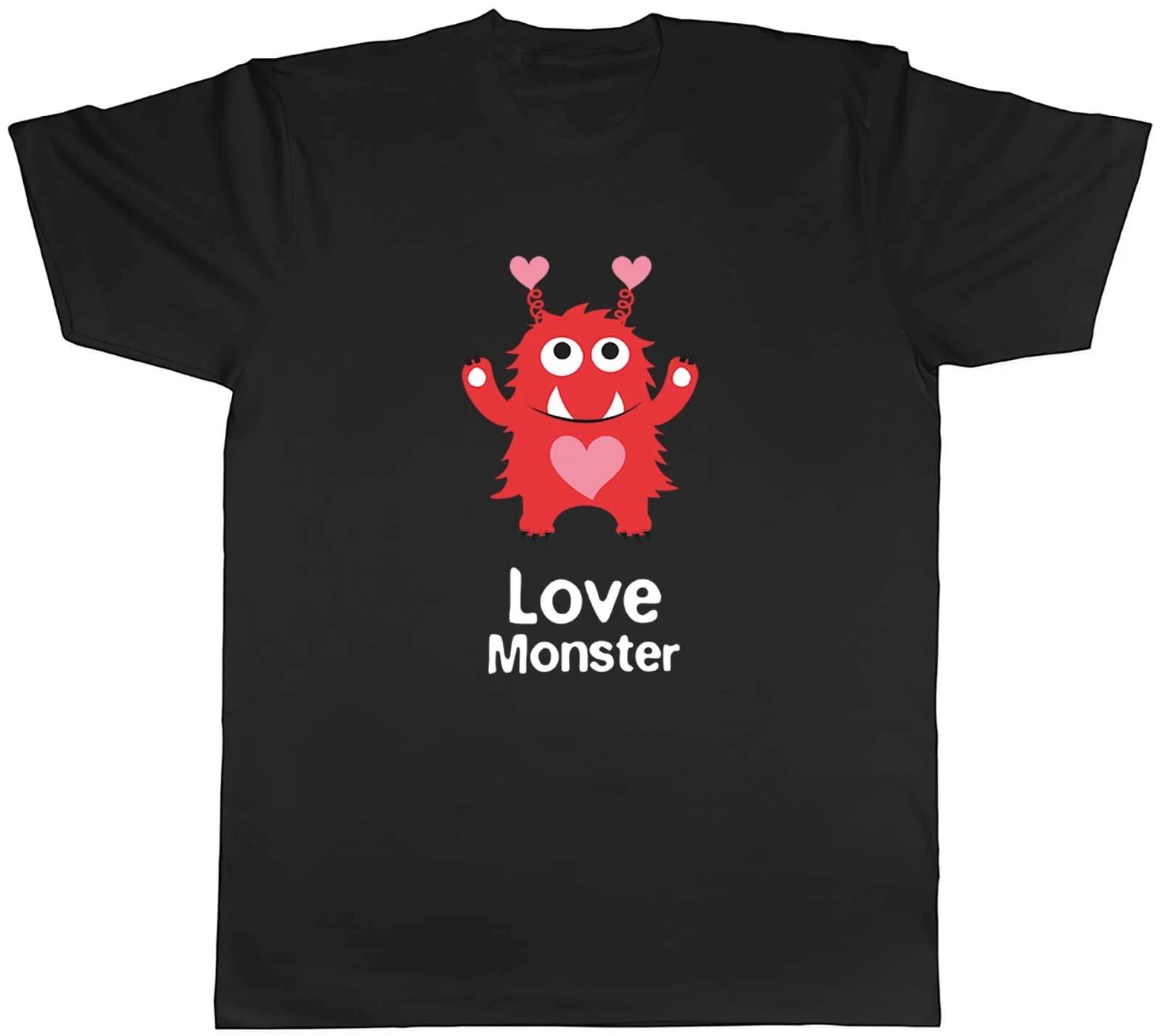 Mens T Shirt Valentines Day Love Monster Unisex Tee Gift S