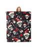 Christmas Skull Blanket - Soft, Warm And Lightweight For Bed, Sofa, Home, Travel - Gothic  Blanket