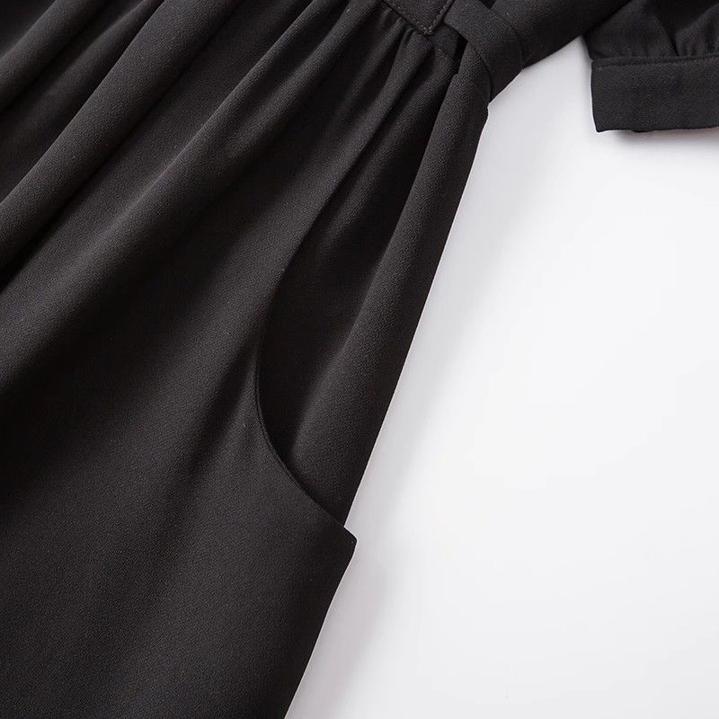 Elegantes Retro-Stil Übergröße Damenkleid für Sommermode Vintage High-End Slim Taille MM Kleid