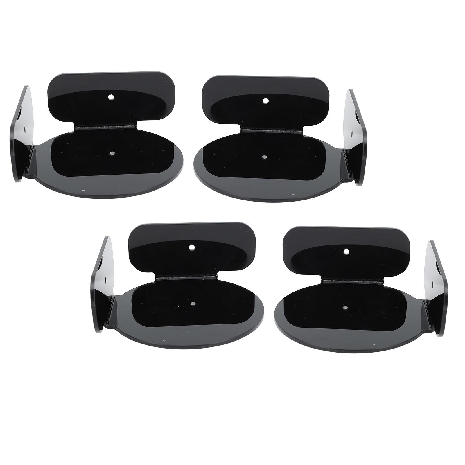 

4Pcs Circular Corner Shelf Space Saving Wall Mount Floating Corner Shelf for Security Camera Baby Monitor Spker