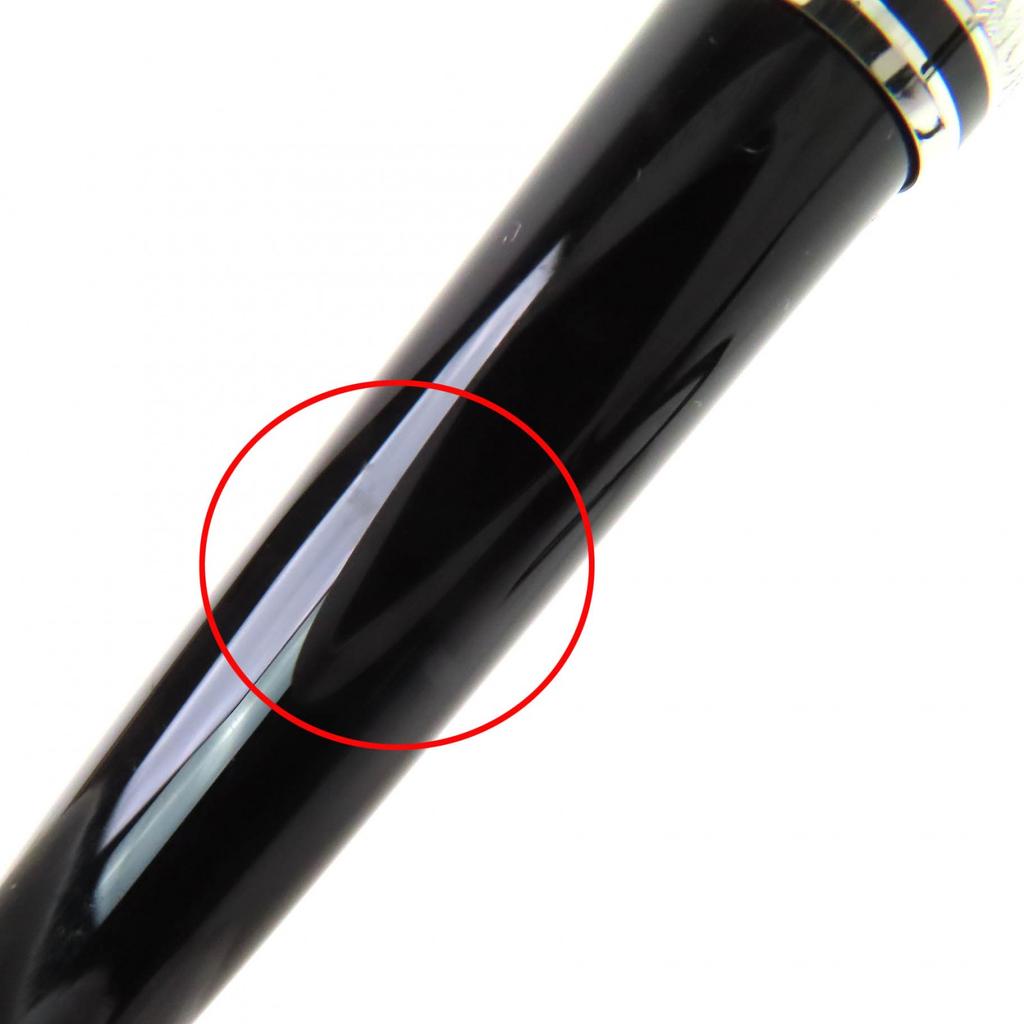 Very Good MONTBLANC Ballpoint Pen Meisterstück Classic White Star Twist Type PIX Used