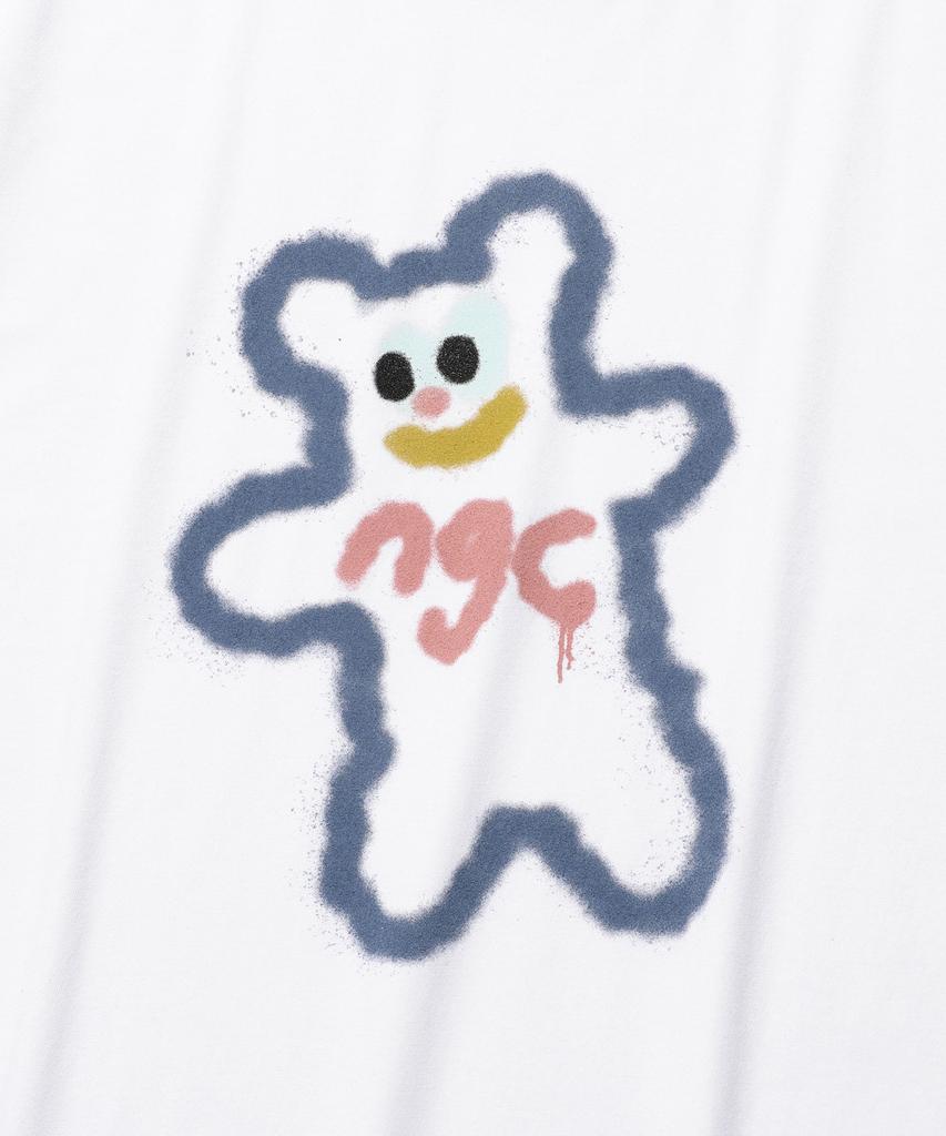 NICEGHOSTCLUB Spray Print Tee_White(Ng2Emut508A)