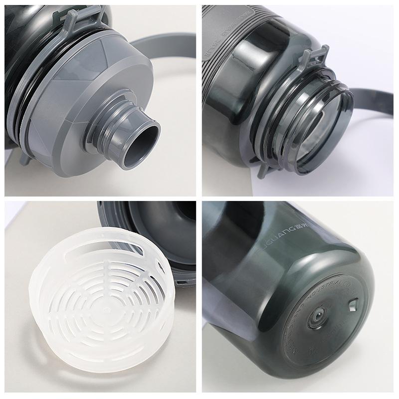 Water bottle plastic cup Large capacity outdoor space cup Portable handle Sports kettle High temperature resistant plastic cup