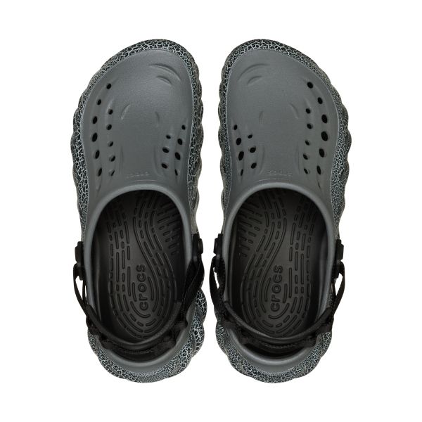 Crocs Sabot Echo Crackle Gris Ardoise Homme Baskets 211630-0DA