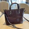 Johnature Leisure Large Capacity Handbag Retro Simple Genuine Leather Shoulder Bags Commuting Versatile Women's Bag