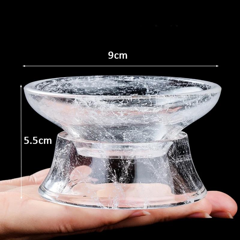 Snow Crystal Glass Tureen Glazed Tea Maker Kung Fu Tea Set High-grade Cup Large Transparent Built Lamp Best Gift