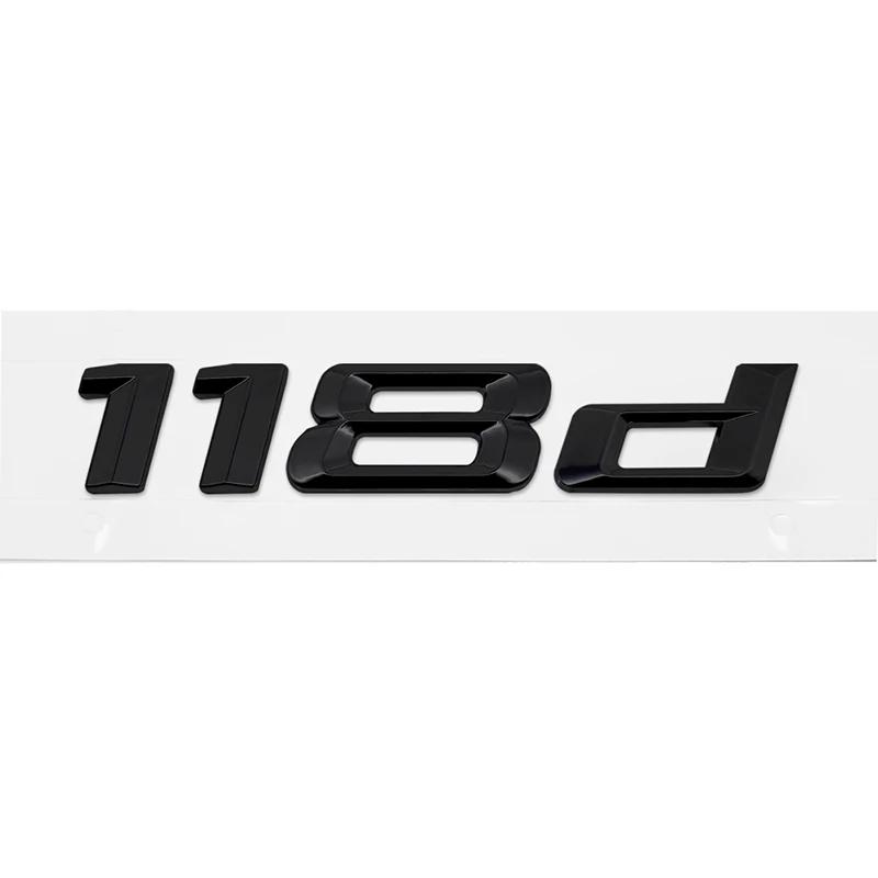 ABS Car Rear Trunk Letters Logo Badge Emblem Sticker For BMW 1 Series 116d 118d 120d 125d 130d 135d 140d E81 E82 E87 E88 F20 F21