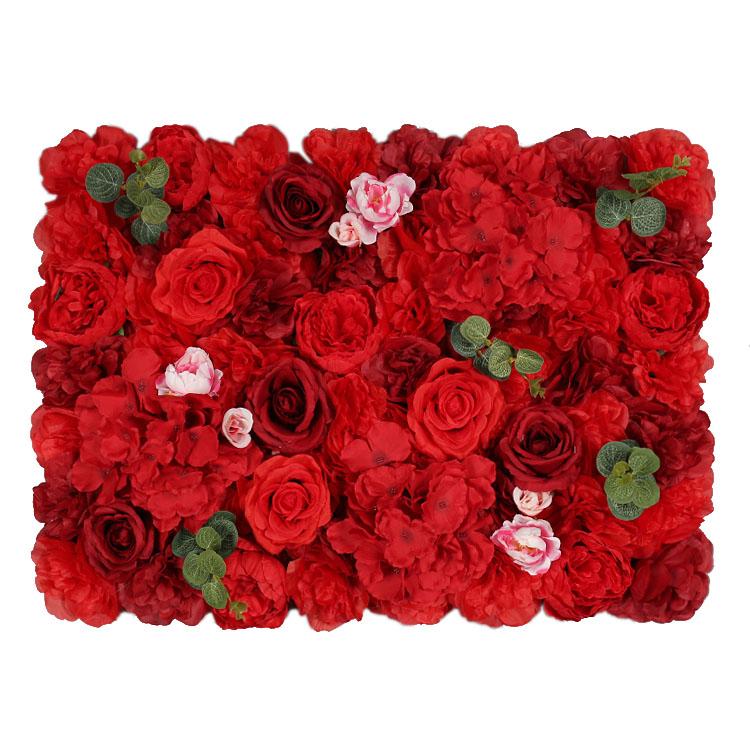 40*60cm Simulated Flower Wall Plant Background Wall Simulated Artificial  Flower Wall Decoration Indoor Scenery Wedding Roses