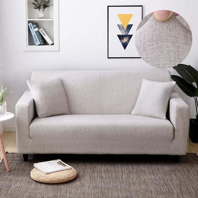 All-Inclusive-Couchbezug für Sofas unterschiedlicher Form, Stretch-Sofabezug, Schonbezüge, elastischer Loveseat-Sessel, L-Stil-Sofabezug Small(90-140cm) 1pc gray
