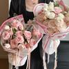 10pcs/set Pink Flower Packaging Bags Multiple DIY Materials Flower Wrapping Paper Photo Supplies Floral Material Packaging Gifts