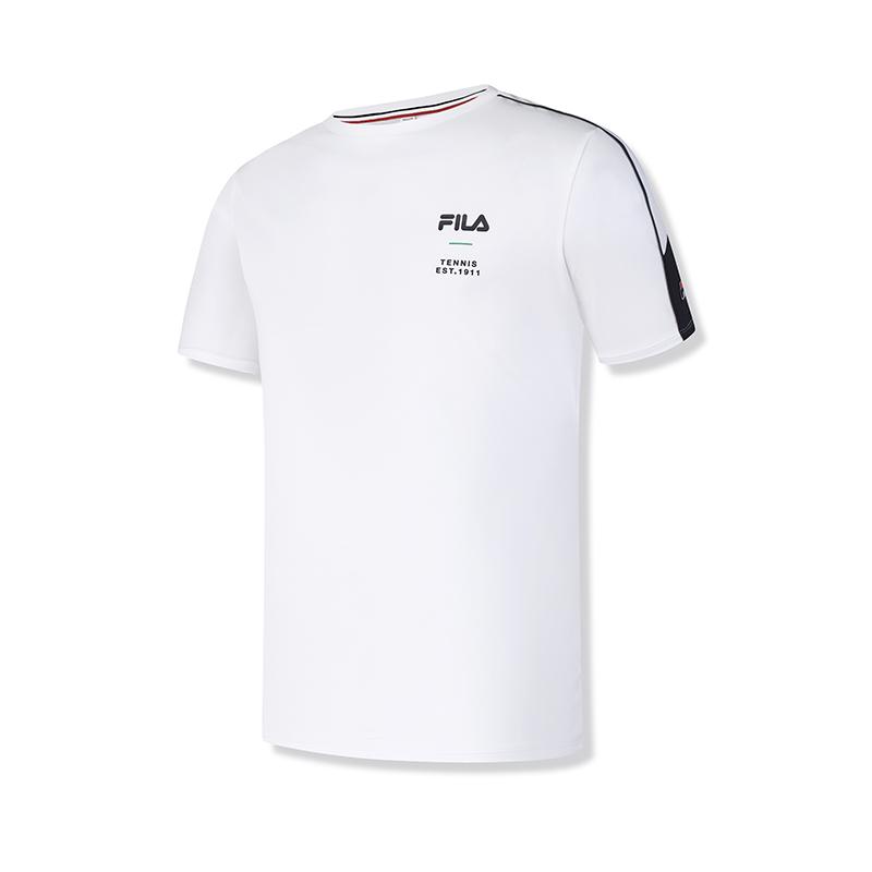 New FILA Athletics Tennis T Shirt Men's Jade White A11M523118FWT