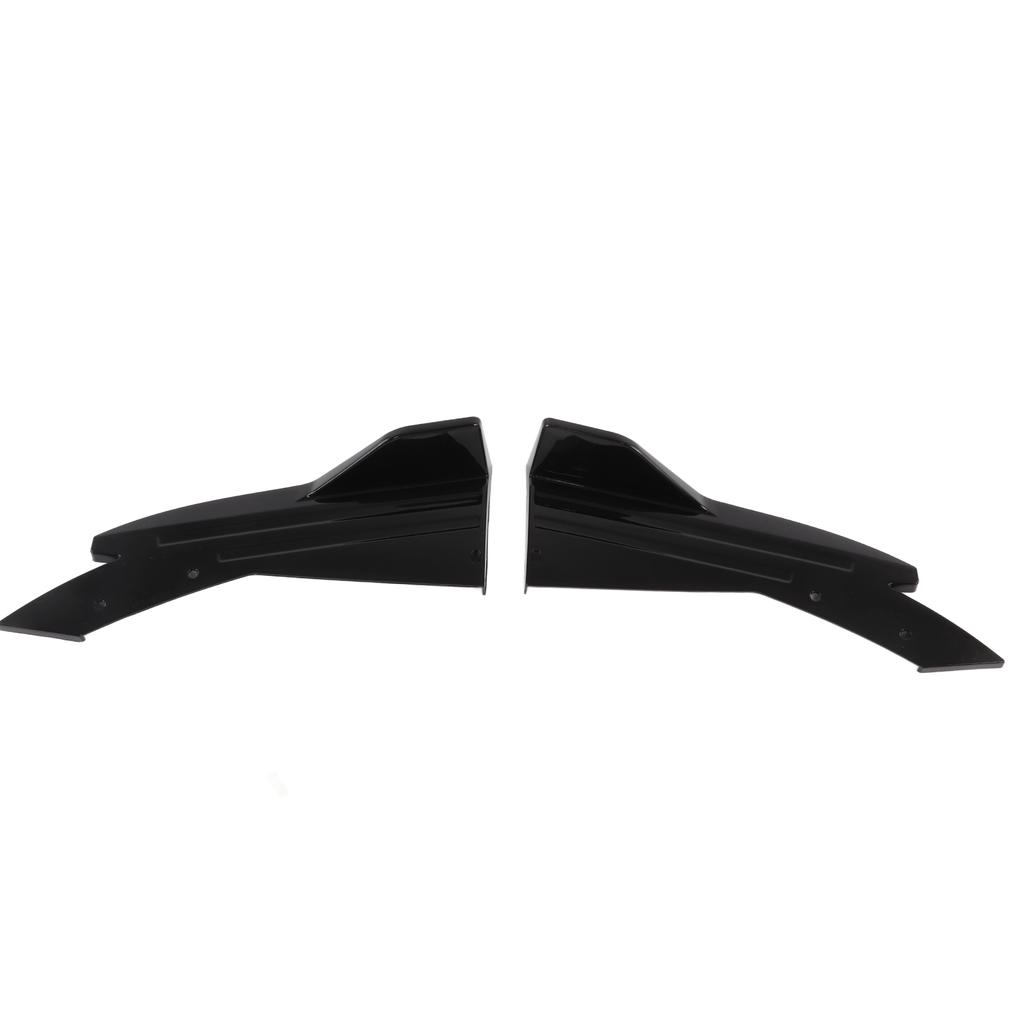 Rear Spoiler Bumper Lip Diffuser Splitter Canard Protector Side Skirt Gloss Black ABS Universal Body Kit for Cars