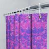 Purple Pink Pop Art Style Bubble Bath Shower Curtain Waterproof Fabric Home Decor Modern Bathroom Decoration 72X84In