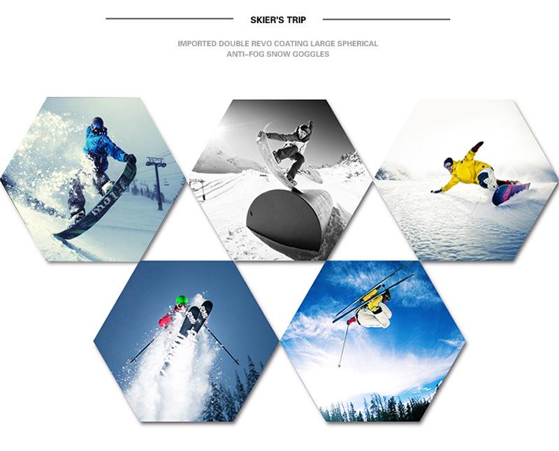 Children's Double-Layer Anti-Fog Ski and Mountaineering Goggles for Winter Sports