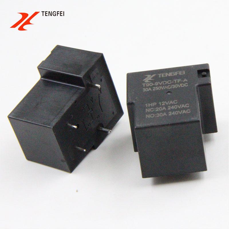 T90 High Current Electromagnetic Relay 30A 4 Pins 5V/9V/12V/24V Normally Open