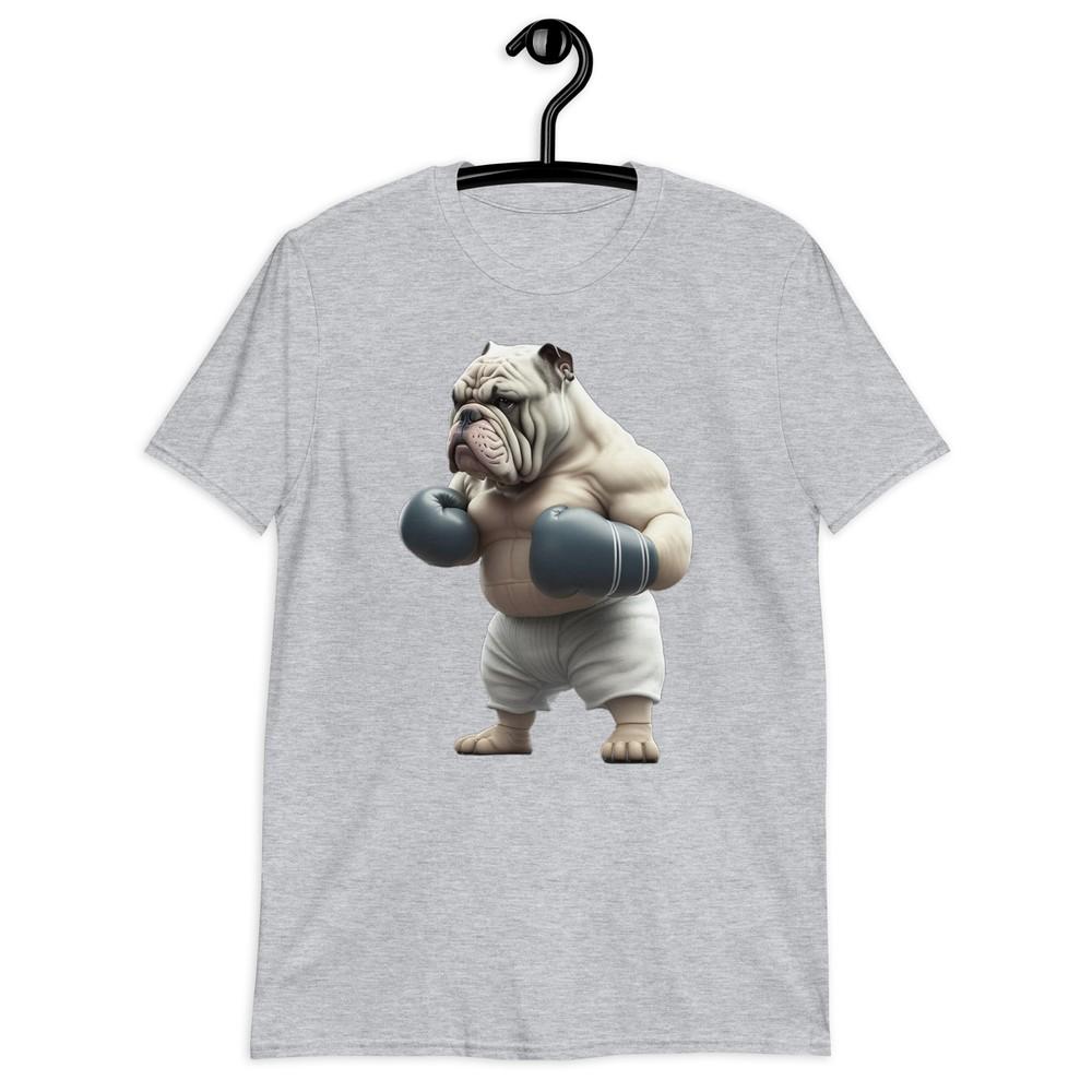 

British Bulldog Boxing Gloves Battle-Ready T-Shirt – Unleash Strength and Style! M