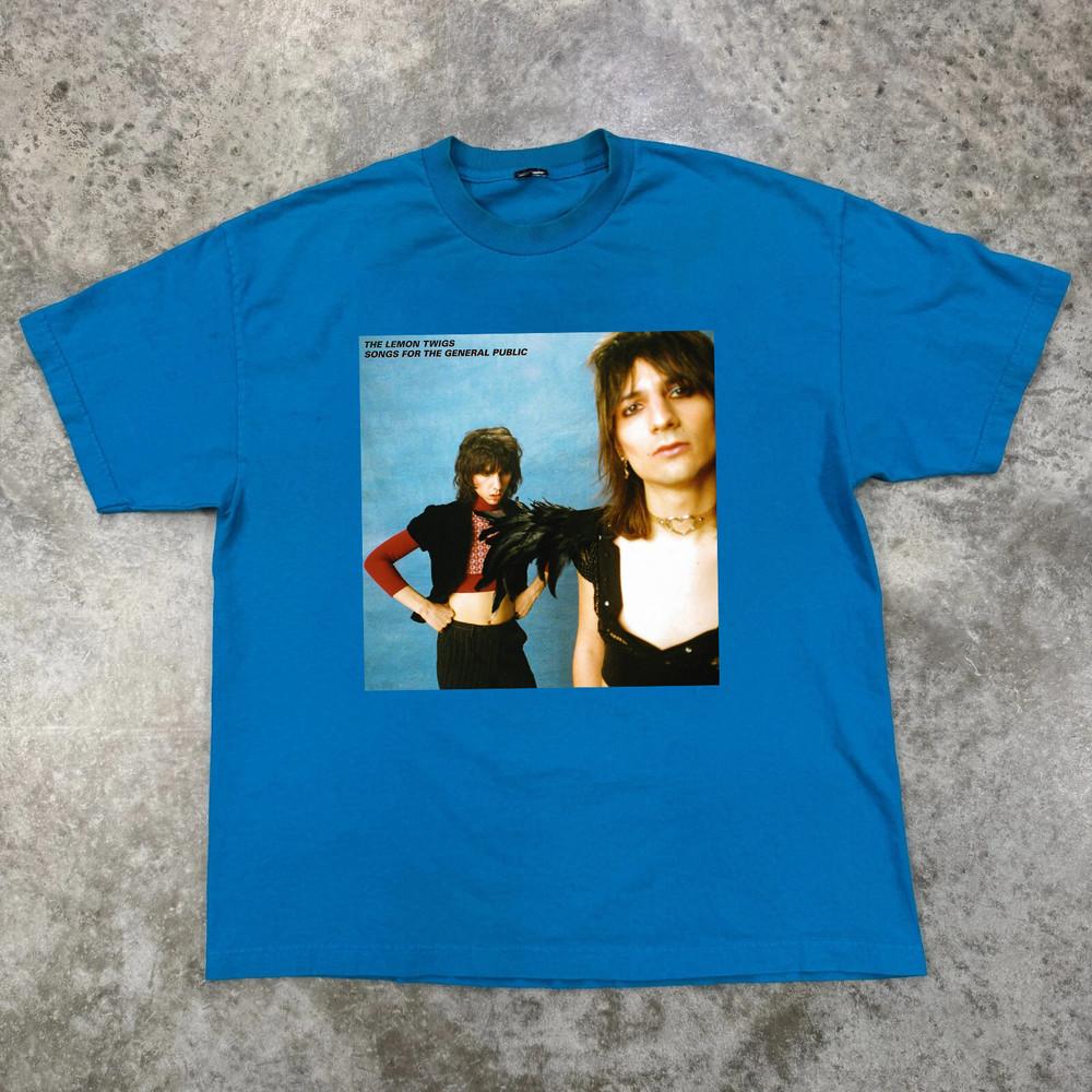 Песни для широкой публики The Lemon Twigs Синяя хлопковая футболка Размер S-5XL Унисекс футболка S