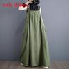 Denim Suspender Skirt For Women With High Waist And Flared Design For Spring Casual Wear
