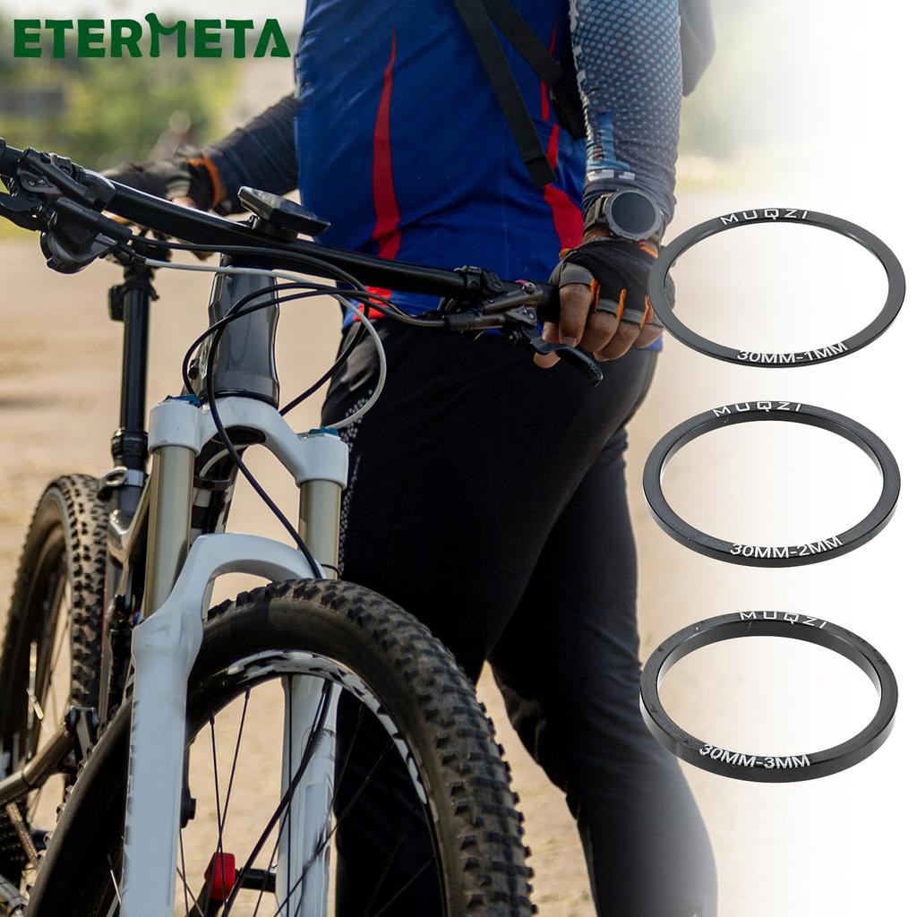 ETERMETA Bicycle Spacer Made of Aluminum Alloy, Inner Diameter 30mm,