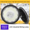 100W/150W/200W UFO Industrielle Bergbauleuchte Ultra-dünne LED Wasserdichte Beleuchtungslampe Lagerhaus Gebäude Hohe Helligkeit Hängeleuchte