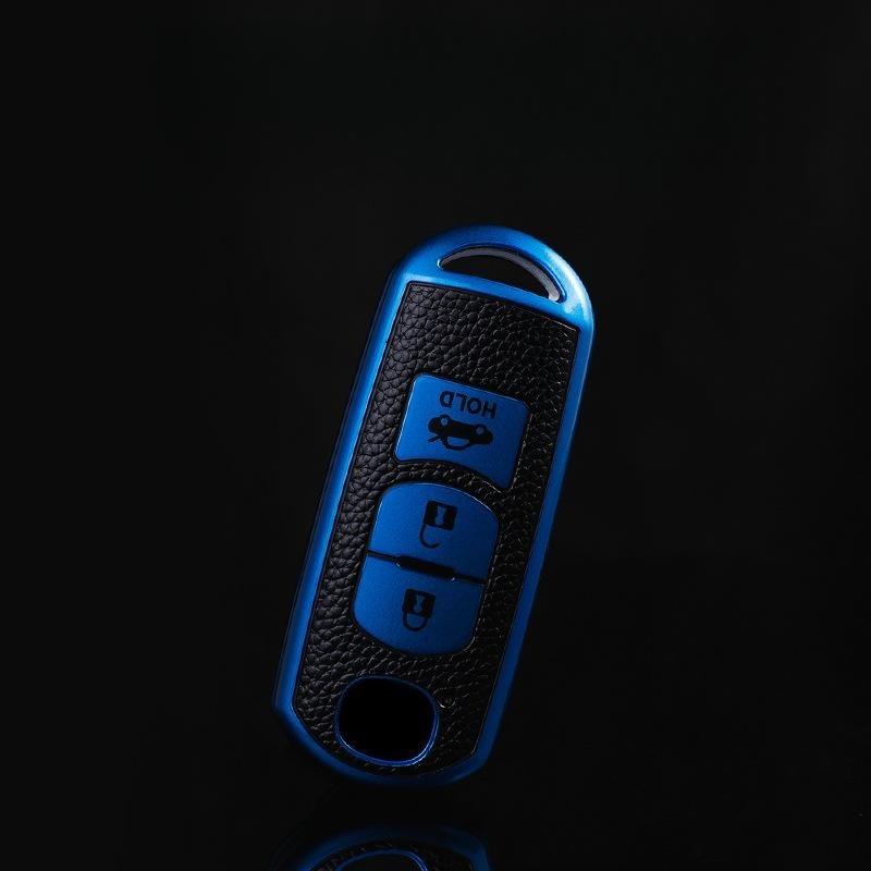 Funda de cuero TPU para llave inteligente de coche, funda protectora para Mazda 2 3 5 6 Axela Atenza Demio CX-3 CX-4 CX-5 CX-7 CX-9 MX5 CX8