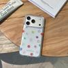 Korean ins style niche spring color flowers are suitable for Apple 17ProMax mobile phone case iphone15 new 16pro girl 17pro transparent fine flash