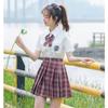 Original Haohai Milk White Square Neck College Style JK Uniform Shirt 2024