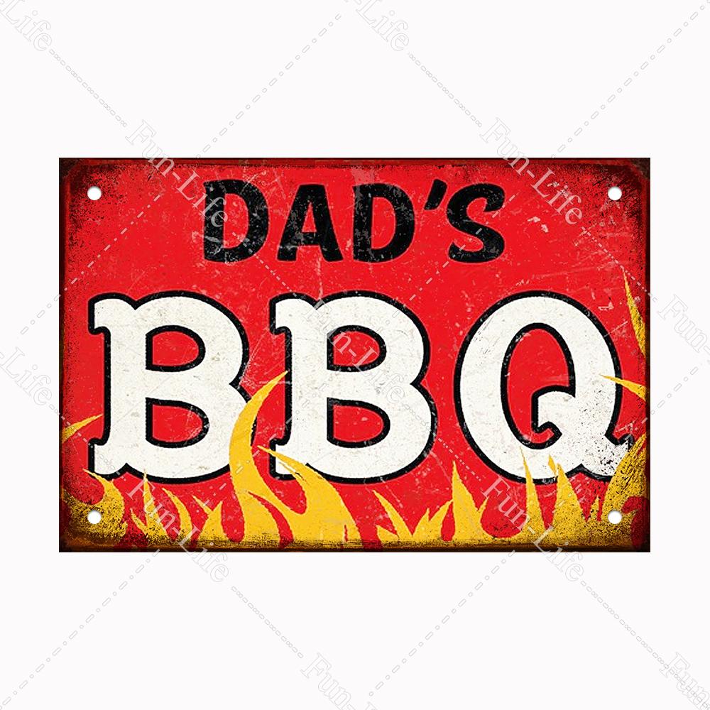 BBQ Warning Metal Tin Sign Oven Vintage Wall Decor Plaque Painting Barbecue Shop Restaurant Craft Pub Home Decor 20x30cm