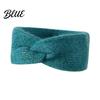 Stylish Retro Knot Headband Women Winter Headband Twist Knitted Thick Warm Ear Elastic Hair Accessory for Autumn Warmers Cozy Head Wrap Cold Weather
