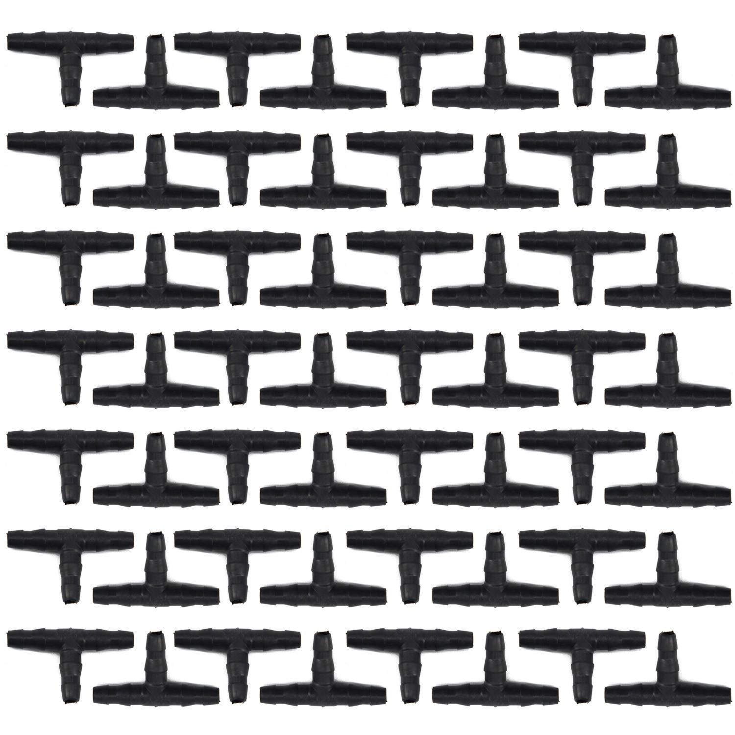 

50 пластиковых капельниц, тройников, шлангов, поливочных шлангов для растений, таймера, ирригационной системы