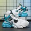 Men's shoes spring new breathable high-top shoes men's trend versatile inner height increase sports and leisure shoes trendy shoes