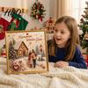 Perlenmalset für Erwachsene Weihnachtskunstset Winterlandschaft DIY Perlenbasteln 3D Funkelndes Tier Wandbasteln Erwachsene Feiertagsdekoration Anfänger
