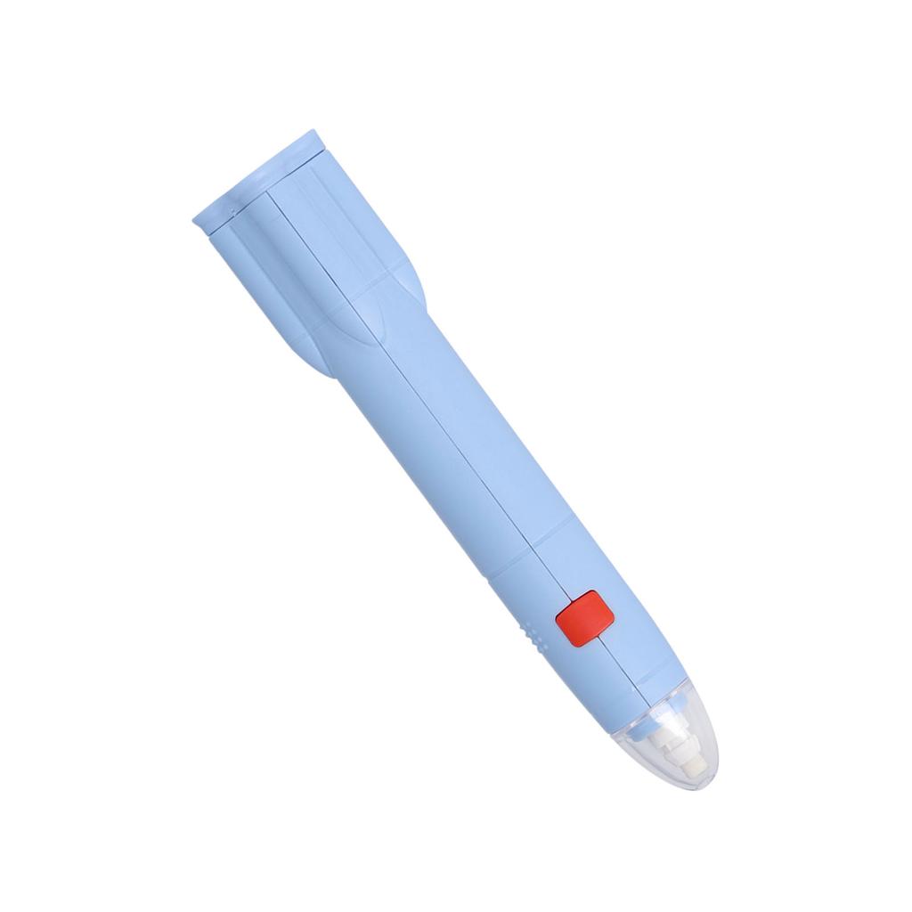 Electric Eraser Low Noise Rechargble 2 Replacble Refills 2.7x16cm ABS Electric Pencil Eraser for Study