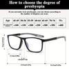 5PCS Pochromic anti radiation sports fashion Reading eyeglasses Men Women Replaceable lens