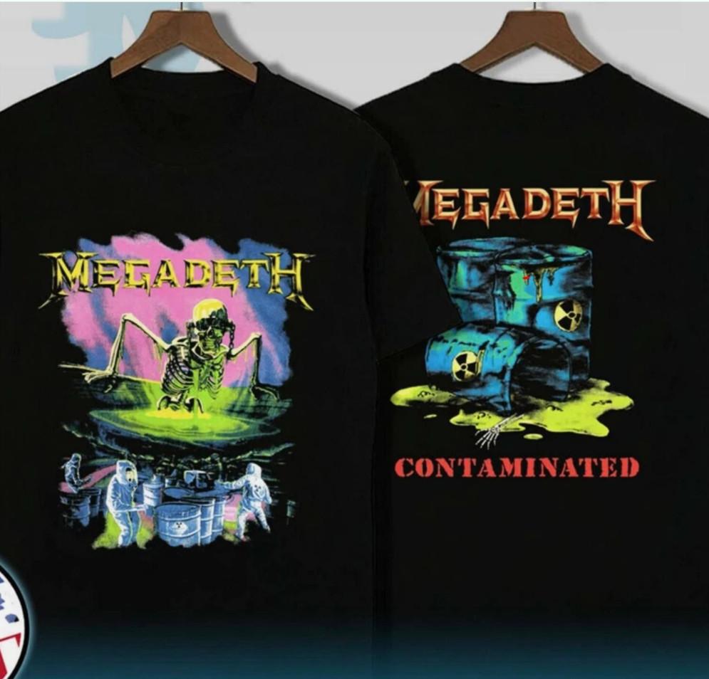 Vintage 1989 Megadeth Contaminated Tour 1989 Tshirt size S5XL Unisex T-Shirt S