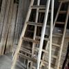 Double-Sided Solid Wood Folding A-Frame Ladder for Household Use